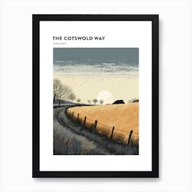 The Cotswold Way England 2 Hiking Trail Landscape Poster Art Print