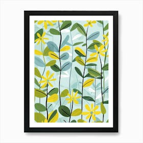 Lime Tree Flat Illustration 4 Art Print