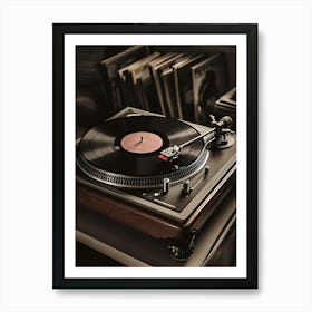 Turntable  Vinyl Record Player Art Print