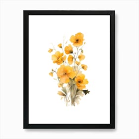 Yellow Flowers 1 Art Print