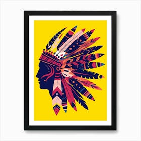 Traditional Feather Headdress Trending Now Art Print