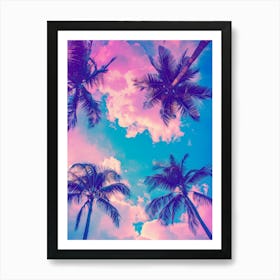 Palm Trees In The Sky 11 Art Print