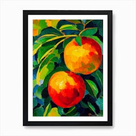 Pomelo Fruit Vibrant Matisse Inspired Painting Fruit Art Print
