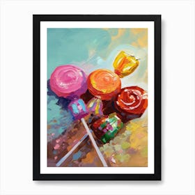 Candies Oil Painting 3 Art Print