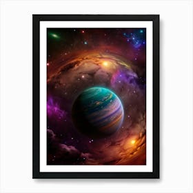 Nebula In Space Art Print