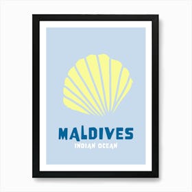 Maldives Blue Art Print