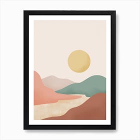 Sun Over The Mountains 2 Art Print