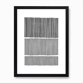 Black And White Mid Century A Art Print