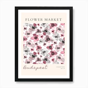 Flower Market Budapest Art Print