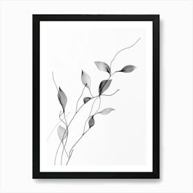 Leaf On A Branch Art Print