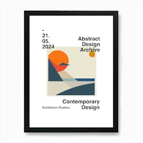 Abstract Design Archive Poster 04 Art Print