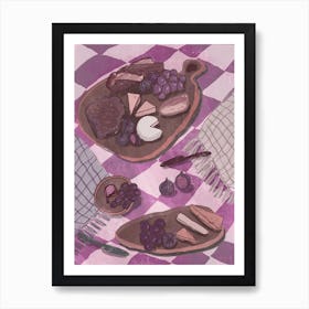 Cheese And Figs Art Print