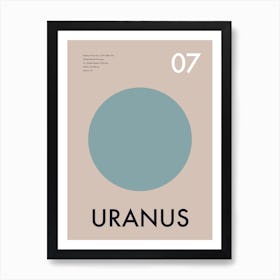 Uranus Planet Galactic Art Print