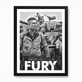 furry movie war army Art Print