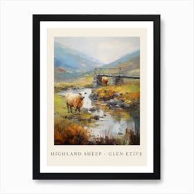 Highland Sheep   Glen Etive Art Print