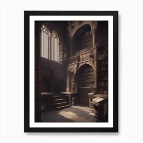 Medieval Library Art Print