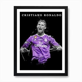 Cristiano Ronaldo Real Madrid 6 Art Print