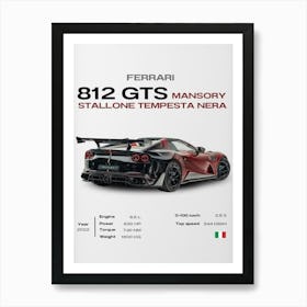 Ferrari 812 Mansory Art Print