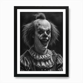 Clown of the Void Creepy Freaky Clown Art Print