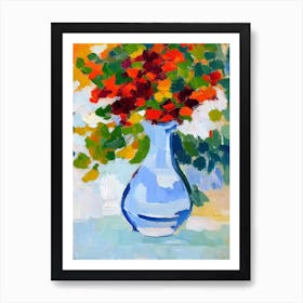 A Glimpse Matisse Inspired Flower Art Print