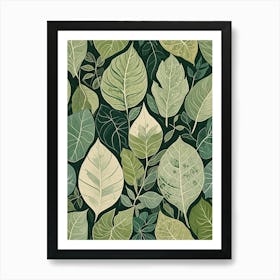 Green Leaves Art Print