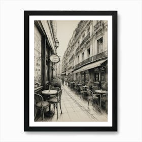 Paris Cafe Street Art Print