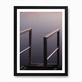 Sunset At The Dock Art Print