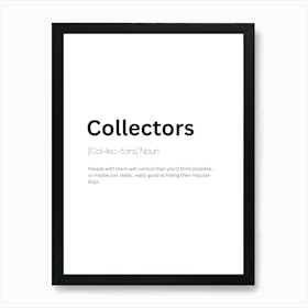 Collectors Definition Meaning Art Print