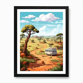 Kruger National Park Cartoon 3 Art Print