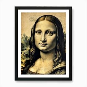 Mona Lisa 1 Art Print