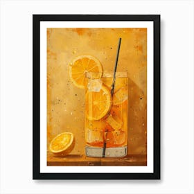 Orange Drink 10 Art Print