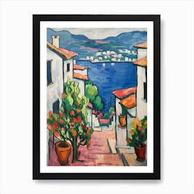 Lake Como Italy 1 Fauvist Painting Art Print