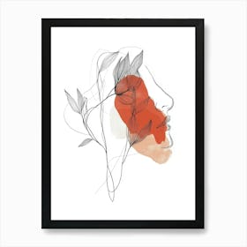 Woman'S Face 1 Art Print