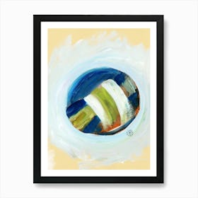 Volleyball Ball - sport simple minimal Art Print