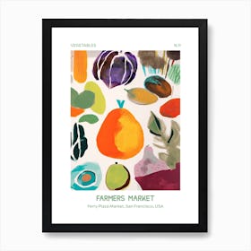 Avocado Vegetables Farmers Market 1 Ferry Plaza Market, San Francisco, Usa Art Print