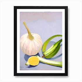 Celery Root Tablescape vegetable Art Print