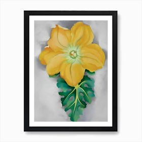 Georgia O'Keeffe - Squash Blossom No. II, 1925 Art Print