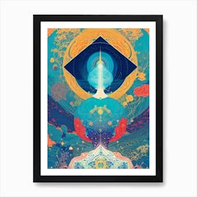 Person, Psychedelic Art, Psychedelic Art, Psychedelic Art, Art Print