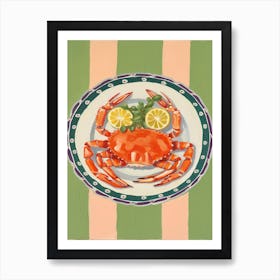 King Crab Italian Still Life Painting Art Print