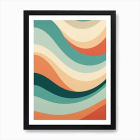 Abstract Wave Pattern 2 Art Print