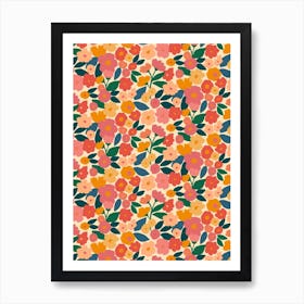 Silky Floral Art Print