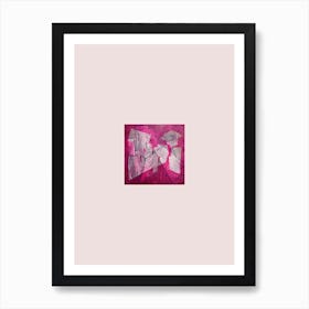 Etching Pink Hidden Places 2 Art Print