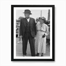 Spectators At National Rice Festival, Crowley, Louisiana By Russell Lee Art Print