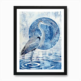 Blue Heron 19 Art Print