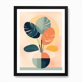 Seamless Abstract Plant Art Print