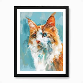 Orange Tabby Cat 11 Art Print