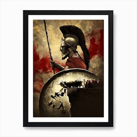 300 King Leonidas Warrior Art Print