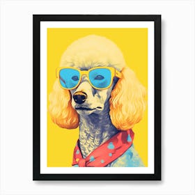 Poodle In Sunglasses Art Print