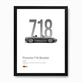 718 Boxster Porsche Art Print