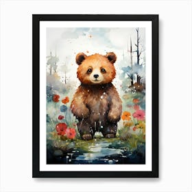 Mountain Monarch Bear In The Heights Art Print